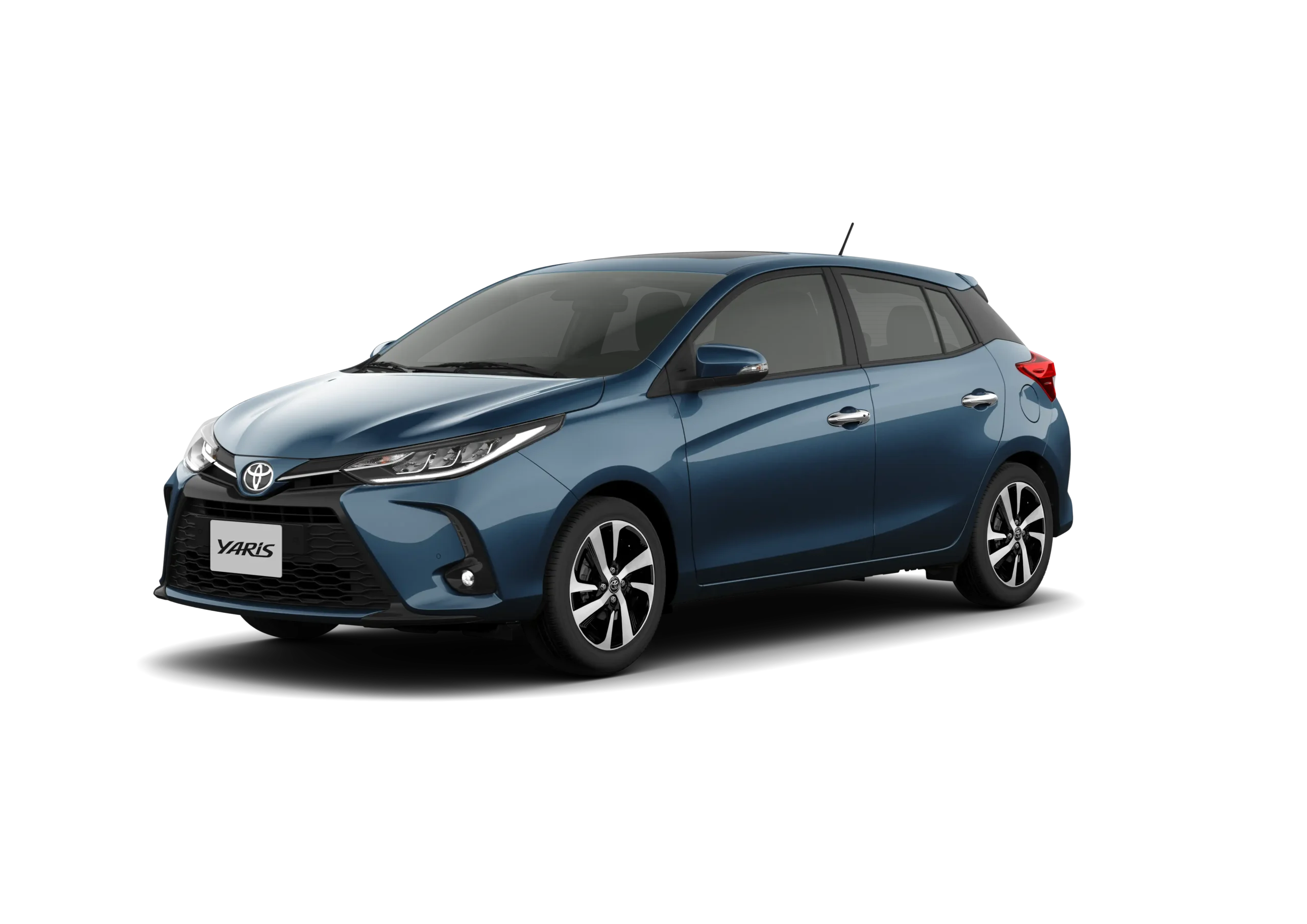 Yaris Hatchback – Lateral Frontal – Gris Azulado – Rada Tilly – Comodoro Rivadavia – Rio Gallegos – Tsuyoi – Toyota en Patago