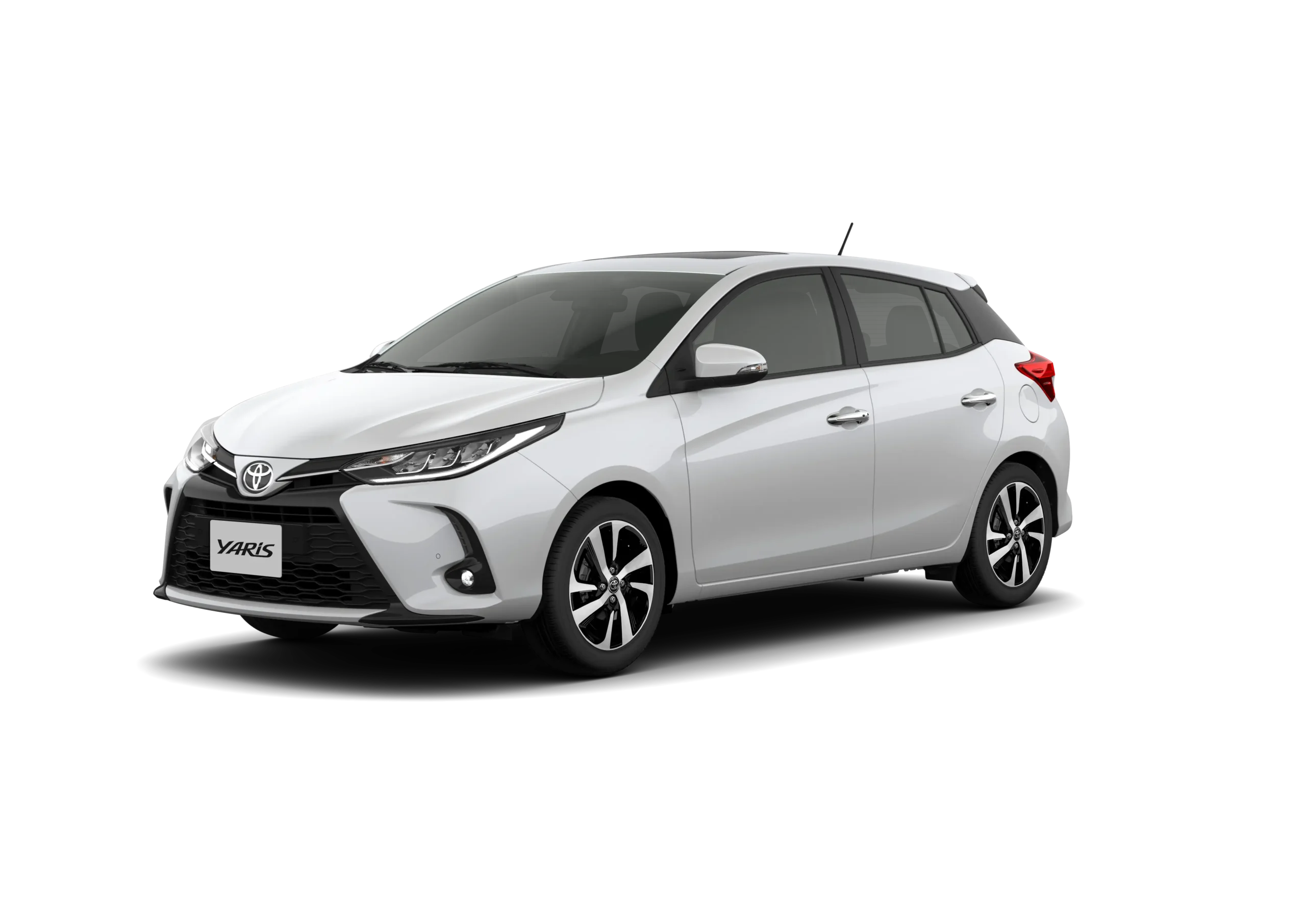 Yaris Hatchback – Lateral Frontal – Super Blanco – Rada Tilly – Comodoro Rivadavia – Rio Gallegos – Tsuyoi – Toyota en Patago